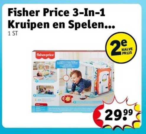 Fisher Price 3-In-1 Kruipen en Spelen...