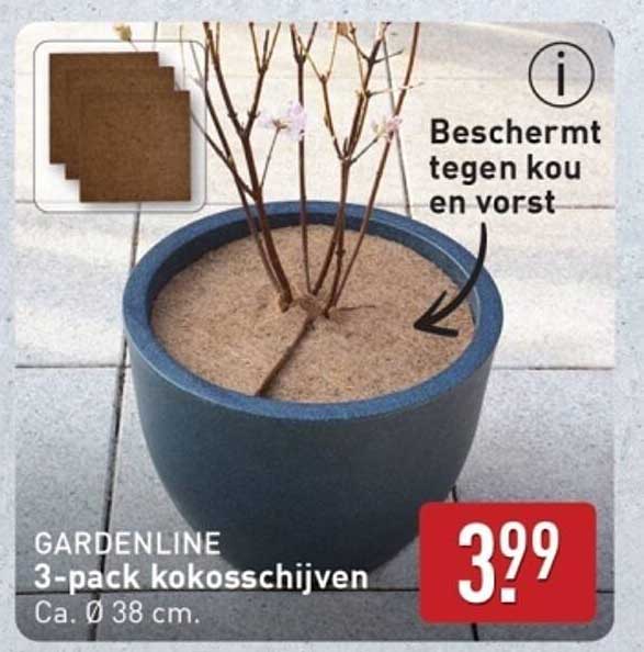 GARDENLINE 3-pack kokossschijven