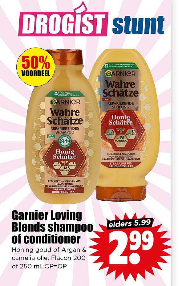 Garnier Loving Blends shampoo of conditioner