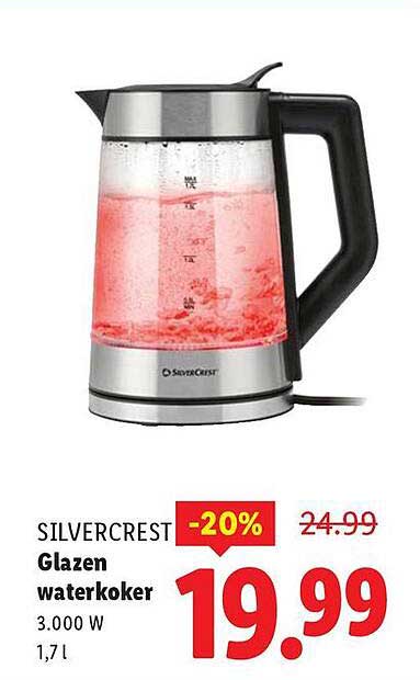 Glazen waterkoker