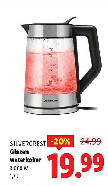 Glazen waterkoker