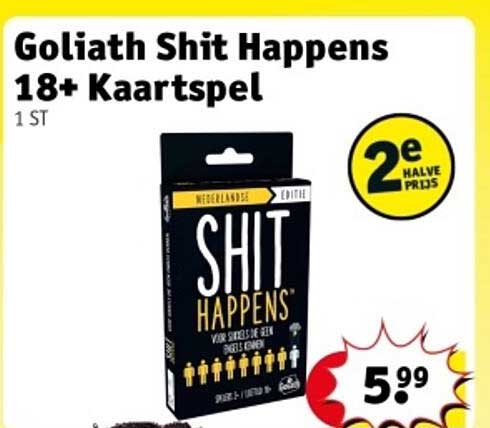 Goliath Shit Happens 18+ Kaartspel