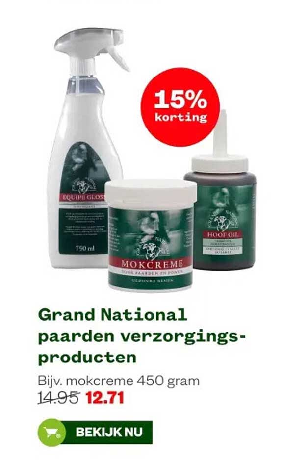 Grand National paarden verzorgingsproducten