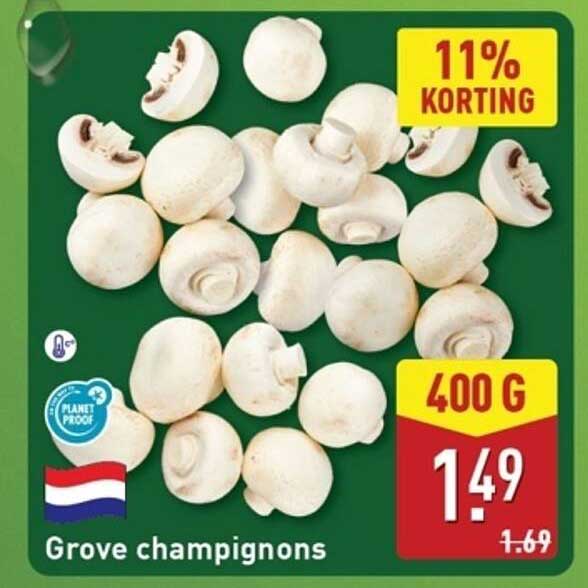 Grove champignons