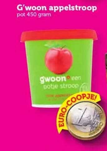 G'woon appelstroop pot 450 gram