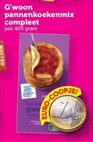 G'woon pannenkoekenmix compleet pak 400 gram