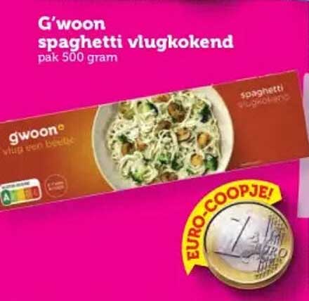 G'woon spaghetti vlugkokend pak 500 gram