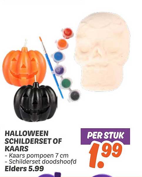 HALLOWEEN SCHILDERESET OF KAARS