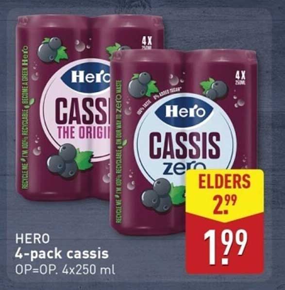HERO 4-pack cassis
