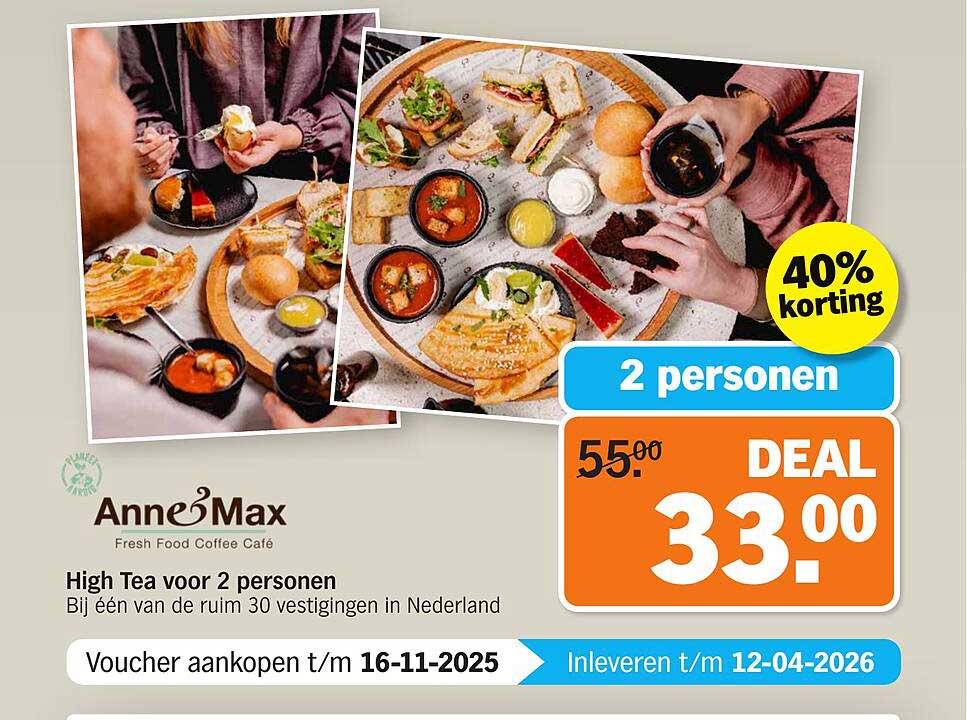 High Tea voor 2 personen