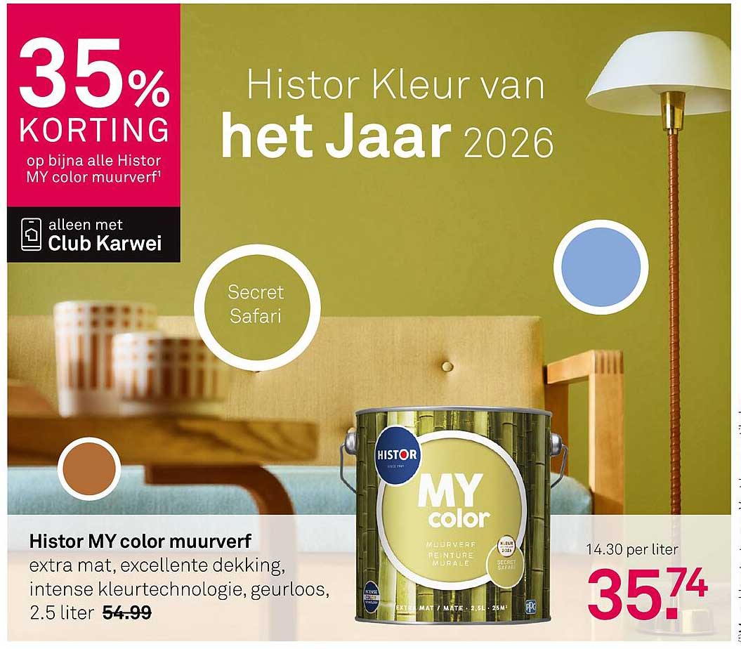 Histor MY color muurverf