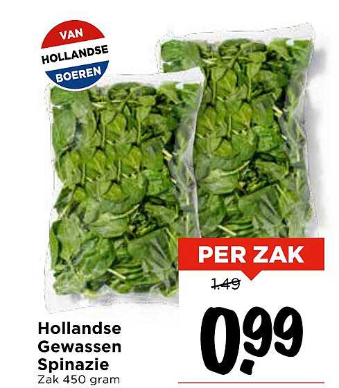 Hollandse Gewassen Spinazie