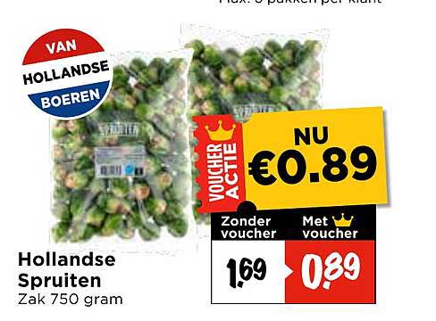 Hollandse Spruiten Zak 750 gram