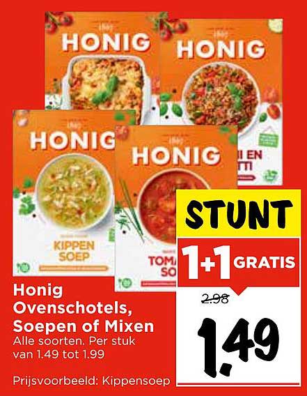 Honig Ovenschotels, Soepen of Mixen