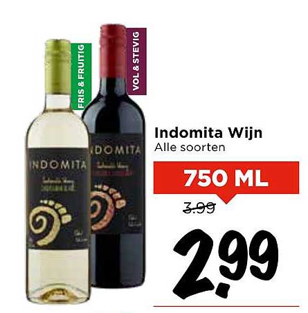 Indomita Wijn Alle soorten 750 ML