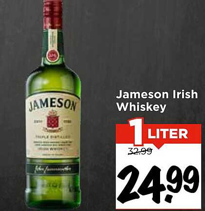 Jameson Irish Whiskey 1 LITER