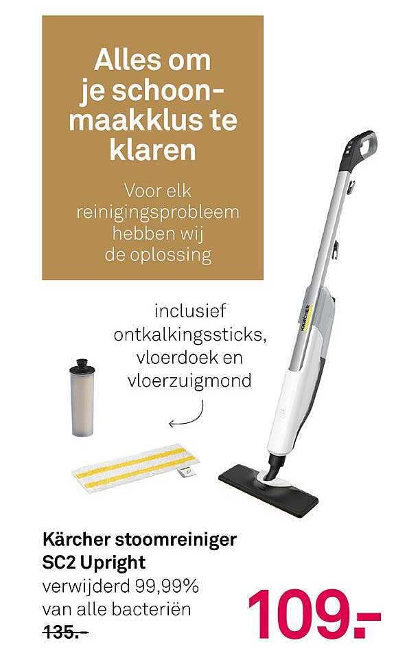 Kärcher stoomreiniger SC2 Upright