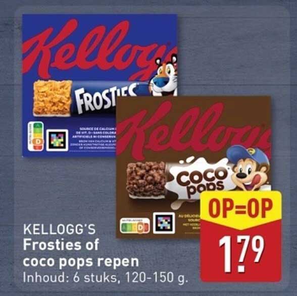 KELLOGG’S Frosties of coco pops repen