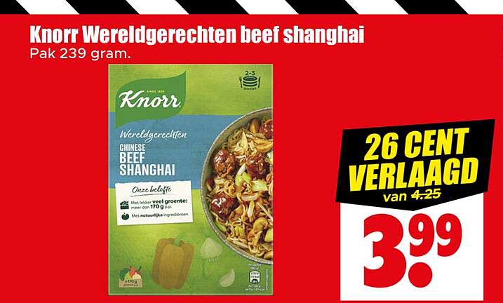 Knorr Wereldgerechten beef shanghai