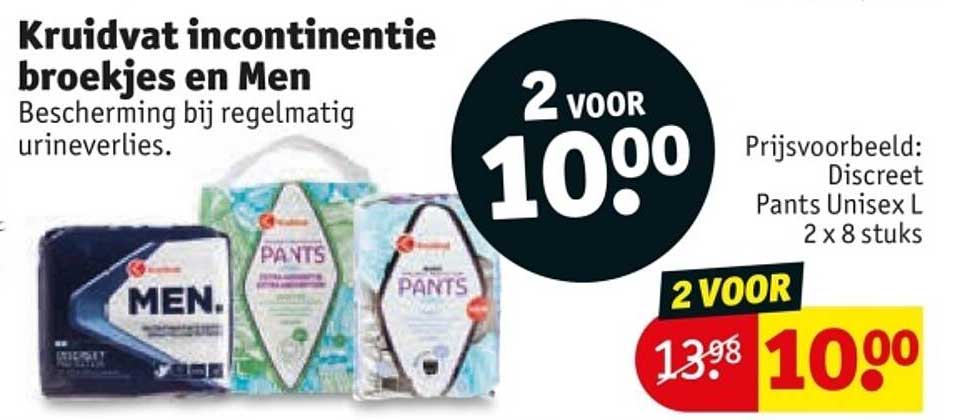 Kruidvat incontinentie broekjes en Men
