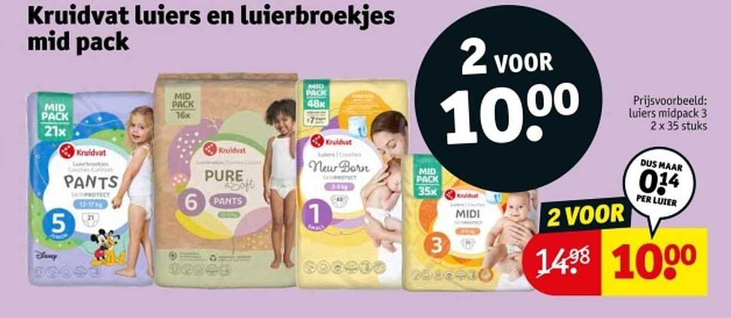 Kruidvat luiers en luierbroekjes mid pack