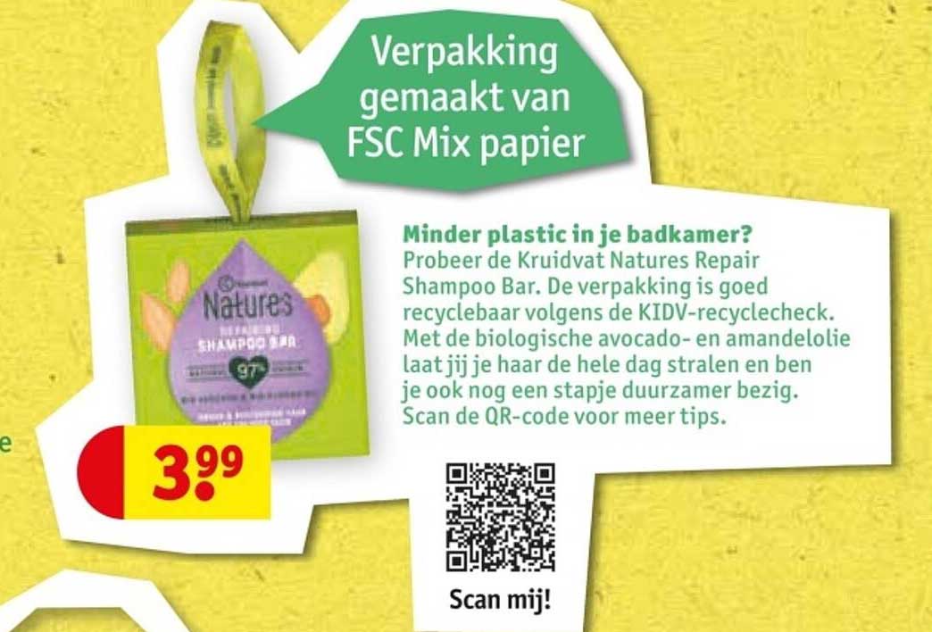 Kruidvat Natures Repair Shampoo Bar