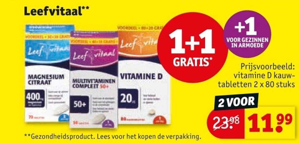 Leefvitaal** 1+1 GRATIS*