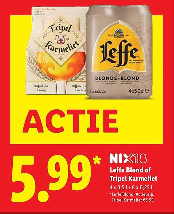 Leffe Blond of Tripel Karmeliet