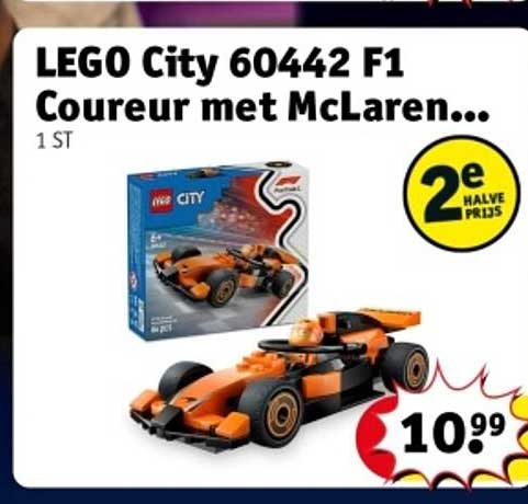 LEGO City 60442 F1 Coureur met McLaren...