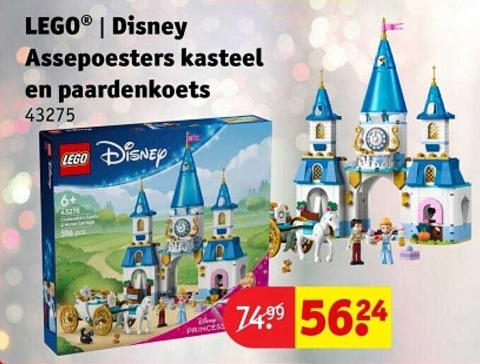 LEGO® | Disney Assepoesters kasteel en paardenkoets 43275