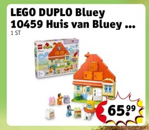 LEGO DUPO Bluey 10459 Huis van Bluey ...