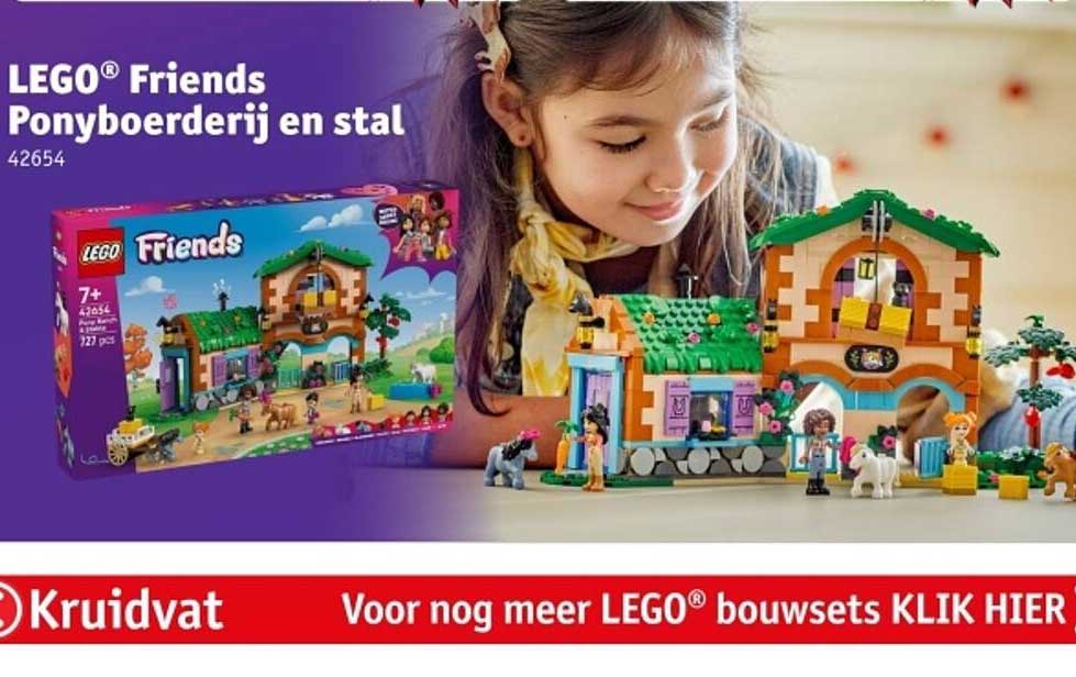 LEGO® Friends Ponyboerderij en stal 42654