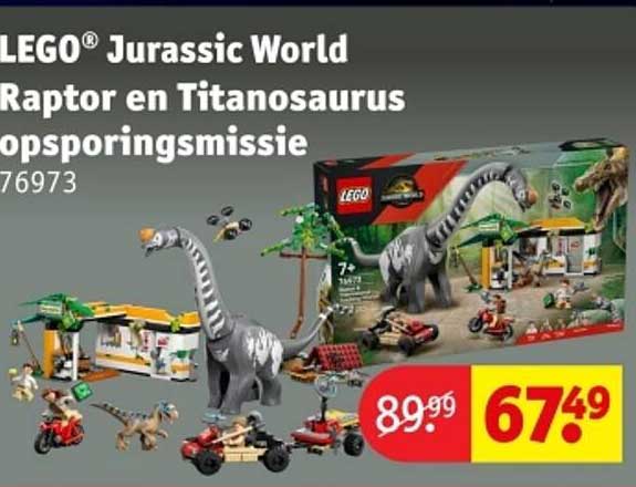 LEGO® Jurassic World Raptor en Titanosaurus opsporingsmissie 76973