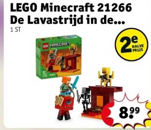 LEGO Minecraft 21266 De Lavastrijd in de...