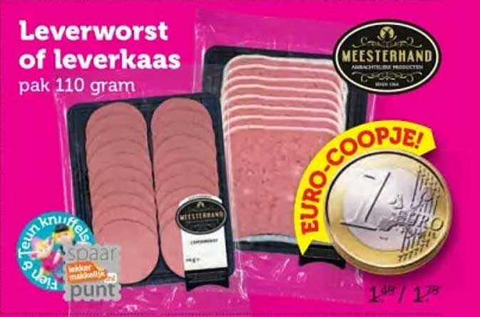 Leverworst of leverkaas pak 110 gram