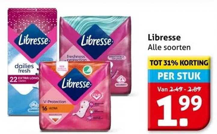 Libresse - Alle soorten