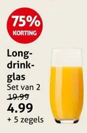 Longdrinkglas Set van 2