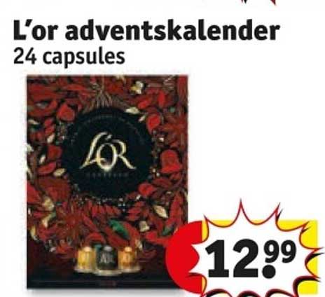 L’or adventskalender 24 capsules