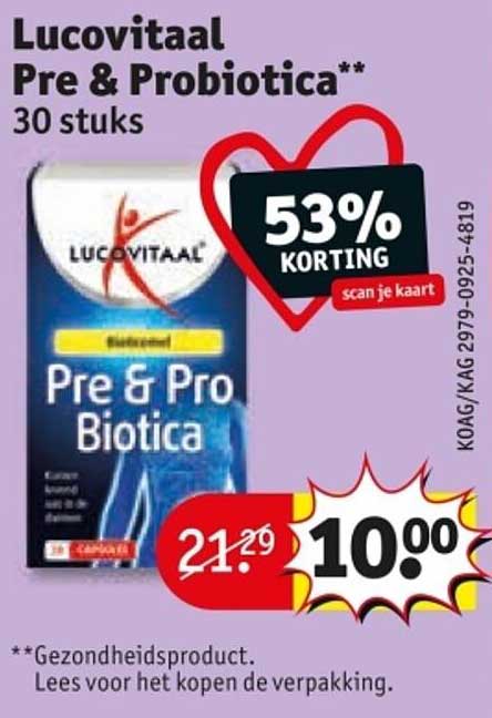 Lucovitaal Pre & Probiotica 30 stuks