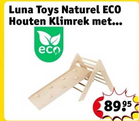 Luna Toys Naturel ECO Houten Klimrek met...
