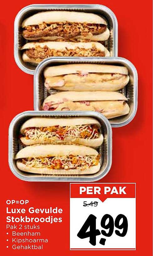 Luxe Gevulde Stokbroodjes