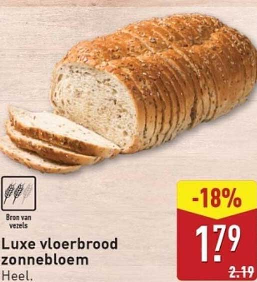 Luxe vloerbrood zonnebloem