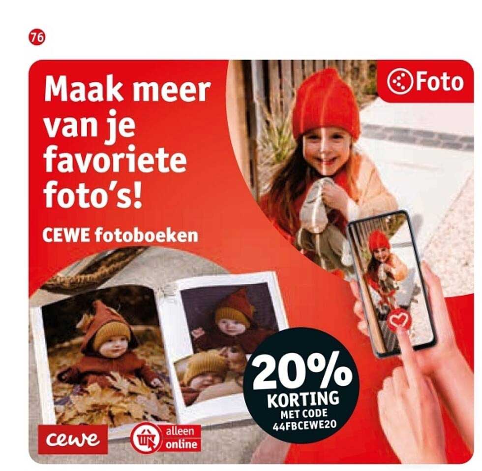 Maak meer van je favoriete foto’s! CEWE fotoboeken