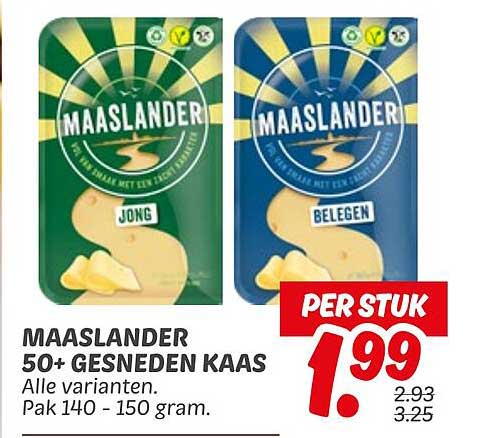 MAASLANDER 50+ GESNEDEN KAAS