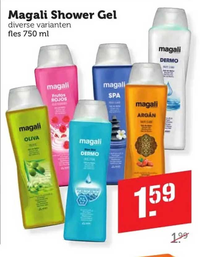 Magali Shower Gel diverse varianten fles 750 ml