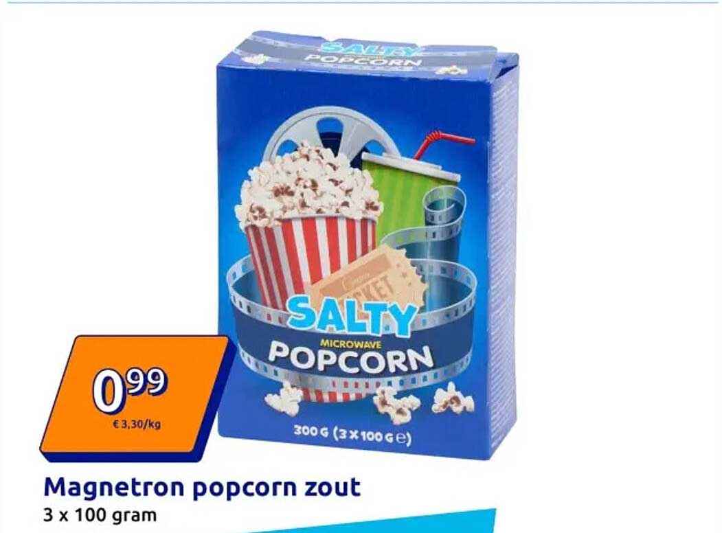 Magnetron popcorn zout
