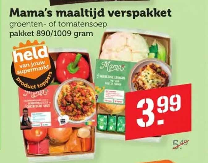 Mama's maaltijd verspakket
