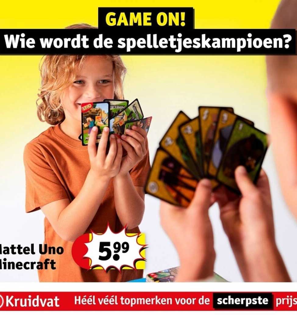Mattel Uno Minecraft