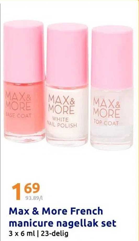Max & More French manicure nagellak set