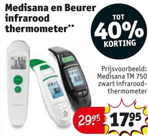 Medisana en Beurer infrarood thermometer